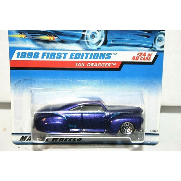 Hot Wheels 1998 First Editions Tail Dragger # 659 purple - Picture 3 of 4